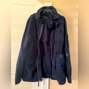 J.Crew Mens Outerwear Rain Convoy Jacket Navy. Size L